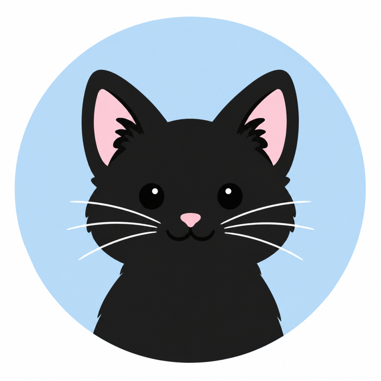 Lisha Chen's illustrated cat avatar